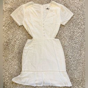 NWT lulus lost + wander white lace eyelet dress